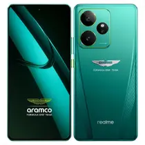 Smartphone Celular Realme GT 7 Aston Martin, 512GB, 16GB RAM, Tela 6,78 AMOLED 120Hz, Câmera 50MP, Bateria 7000 mAh, Android 15, Dual SIM, Verde
