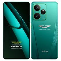 Smartphone Celular Realme GT 7 Aston Martin, 512GB, 16GB RAM, Tela 6,78 AMOLED 120Hz, Câmera 50MP, Bateria 7000mAh, Android 15, Dual SIM, Verde