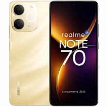 Smartphone Celular Realme Note 70, 256GB, 4GB RAM, Android 14, Câmera 108MP Frontal 16MP, Tela 6,67 120Hz, Bateria 5000mAh, Dual Chip, Wifi, Bluetooth