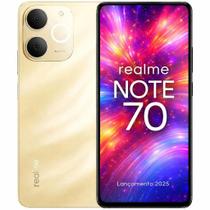 Smartphone Celular Realme Note 70, 256GB, 4GB RAM, Android 14, Câmera 108MP Frontal 16MP, Tela 6,67 120Hz, Bateria 5000mAh, Dual Chip, Wifi, Bluetooth