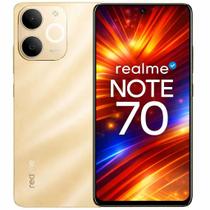 Smartphone Celular Realme Note 70, 256GB, 4GB RAM, Android 14, Câmera 108MP Frontal 16MP, Tela 6,67 120Hz, Bateria 5000mAh, Dual Chip