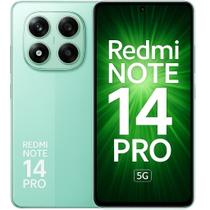 Smartphone Celular Redmi Note 14 Pro 5G, 256GB, 8GB RAM, Android 14, Câmera 200MP, Tela 6,67 pol, AMOLED 120Hz, Snapdragon 7s, Bateria 5000mAh, VERDE Smartphone Celular Redmi Note 14 Pro 5G, 256GB, 8GB RAM, Android 14, Câmera 200MP, Tela 6,67 pol, AMOLED 120Hz, Snapdragon 7s, Bateria 5000mAh, VERDE