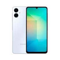 Smartphone Celular Samsung Galaxy A06 4G, 128GB, 4GB RAM, Android 14, Bateria 5000mAh, Tela 6,7 HD, Câmera Dupla 50MP, Dual SIM, Cor Branco Smartphone Celular Samsung Galaxy A06 4G, 128GB, 4GB RAM, Android 14, Bateria 5000mAh, Tela 6,7 HD, Câmera Dupla 50MP, Dual SIM, Cor Branco