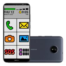 Smartphone Celular Telefone Nokia Para Idoso 4G Tela Grande 6,5 Polegadas 2GB 32GB Botão Emergência SOS