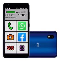 Smartphone Celular Telefone Zte A3 32GB Dual Sim 4G Prático Idoso SOS Whatsapp Playstore Youtube