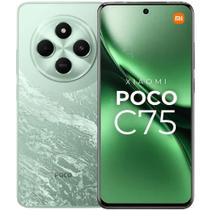 Smartphone Celular Xiaomi POCO C75 NFC 120Hz 256GB 8GB câmera tripla 50MP 8MP tela 6.88 120Hz Aparelho Top 1 Custo benefício Garantia 12 Meses Oficial