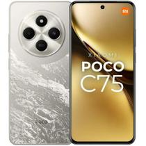 Smartphone Celular Xiaomi POCO C75 NFC 120Hz 256GB 8GB câmera tripla 50MP 8MP tela 6.88 120Hz Aparelho Top 1 Custo benefício Garantia 12 Meses Oficial