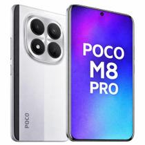 Smartphone Celular Xiaomi POCO M8 Pro 5G 256GB, 8GB RAM, Dual SIM, Tela 6,67 polegadas AMOLED 120Hz, Câmera 64 MP, Bateria 6500 mAh, Wifi, Bluetooth
