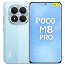 Smartphone Celular Xiaomi POCO M8 Pro 5G 512GB, 12GB RAM, Câmera 64 MP, Tela 6,67 polegadas AMOLED 120Hz, Dual SIM, Bateria 5000 mAh, Wifi, Bluetooth