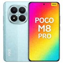 Smartphone Celular Xiaomi POCO M8 Pro 5G 512GB, 12GB RAM, Dual SIM, Tela 6,67 polegadas AMOLED 120Hz, Câmera 64 MP, Bateria 5000 mAh, Wifi, Bluetooth