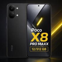 Smartphone Celular Xiaomi POCO X8 Pro Maxx de 512/12GB RAM de tela 6.83 50MP NFC GAMER Smartphone Celular Xiaomi POCO X8 Pro Maxx de 512/12GB RAM de tela 6.83 50MP NFC GAMER