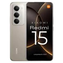 Smartphone Celular Xiaomi Redmi 15 128GB, 6GB RAM, Tela 6,9 polegadas FHD 144 Hz, Câmera 50 MP, Bateria 7000 mAh, Snapdragon 685, Dual SIM, Android Smartphone Celular Xiaomi Redmi 15 128GB, 6GB RAM, Tela 6,9 polegadas FHD 144 Hz, Câmera 50 MP, Bateria 7000 mAh, Snapdragon 685, Dual SIM, Android