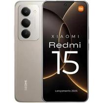 Smartphone Celular Xiaomi Redmi 15 4G, 128GB, 6GB RAM, Câmera 50MP, Android 14, Tela 6,9 FHD 144Hz, Bateria 7000mAh, Dual SIM