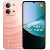 Smartphone Celular Xiaomi Redmi 15C 128GB, 6GB RAM, 4G, Tela 6,74 polegadas 90 Hz IPS LCD, Câmera 50 MP, Bateria 5000 mAh, Dual SIM, Android, design m Smartphone Celular Xiaomi Redmi 15C 128GB, 6GB RAM, 4G, Tela 6,74 polegadas 90 Hz IPS LCD, Câmera 50 MP, Bateria 5000 mAh, Dual SIM, Android, design m