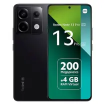 Smartphone Celular Xiaomi Redmi Note 13 Pro 5G BR 8GB 256GB PRETO Smartphone Celular Xiaomi Redmi Note 13 Pro 5G BR 8GB 256GB PRETO