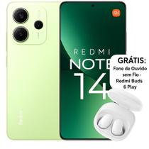 Smartphone Celular Xiaomi Redmi Note 14 Lançamento 256GB 8GB Câmera 108MP Tela 6.67 AMOLED 120Hz Design Premium Dual Chip Grátis Brinde Fone Sem Fio