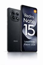 Smartphone Celular Xiaomi Redmi Note 15 256GB 16GB ramboost Lançamento 2026 Câmera 108MP 20MP AMOLED 120Hz FHD Plus Design Superior a Redmi Note 13