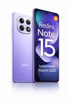 Smartphone Celular Xiaomi Redmi Note 15 256GB 16GB ramboost Lançamento 2026 Câmera 108MP 20MP AMOLED 120Hz FHD Plus Design Superior a Redmi Note 13