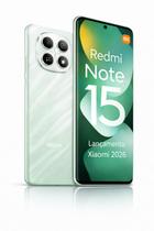 Smartphone Celular Xiaomi Redmi Note 15 4G 256GB 8GB 128GB 6GB Lançamento 2026 Câmera 108MP 20MP AMOLED 120Hz FHD plus Design Premium Água e Poeira Smartphone Celular Xiaomi Redmi Note 15 4G 256GB 8GB 128GB 6GB Lançamento 2026 Câmera 108MP 20MP AMOLED 120Hz FHD plus Design Premium Água e Poeira