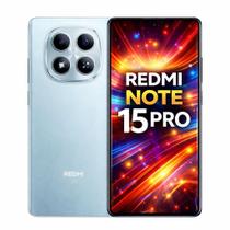 Smartphone Celular Xiaomi Redmi Note 15 Pro 5G 256GB, 8GB RAM, Dual SIM, Tela 6,78 polegadas AMOLED 120 Hz, Câmera 50 MP, Bateria 5000 mAh, Android 15