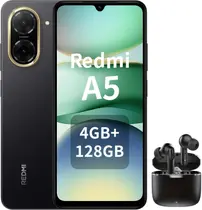 Smartphone Celular XiaomiM RedmiA5 4GB RAM 128GB Tela 6.88 120Hz, Câmera 32MP, Bateria 5200mAh, Android 15 Mais Fone de Brinde