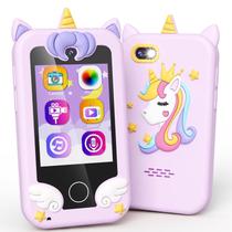 Smartphone de brinquedo Kikapabi Unicorn com jogos de câmera de música 3-8Y