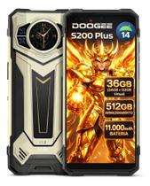 Smartphone DOOGEE S200 Plus 5G Nfc 36Gb ram 512Gb Bateria de 11000mah
