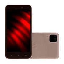 Smartphone E 2 Dourado 32GB 3G Wi-Fi Tela 5,0" Dual Chip Android 11 (Go Edition) Quad Core Multilaser - P9149