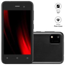 Smartphone e lite 2 preto 32gb 3g wi-fi tela 4,0" dual android 11 (go edition) - p9146 - MULTILASER