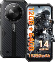 Smartphone Fossibot F105 64gb 12gb Ram Ip69k À Prova Dágua Bateria 10.300mah