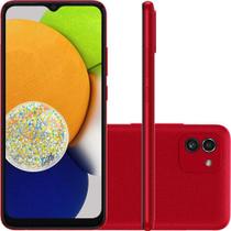 Smartphone Galaxy A03 64GB 4G Wi-Fi Tela 6.5 Dual Chip 4GB RAM Câmera Dupla + Selfie 5MP - Vermelho Smartphone Galaxy A03 64GB 4G Wi-Fi Tela 6.5 Dual Chip 4GB RAM Câmera Dupla + Selfie 5MP - Vermelho
