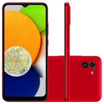 Smartphone Galaxy A03 64gb 4g Wi-Fi Tela 6.5'' Dual Chip 4gb Ram Câmera Dupla - Vermelho - SAMSUNG