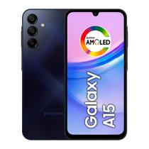Smartphone Galaxy A15, 128GB, 4GB, Octa Core, Câmera Tripla 50MP, Tela de 6.5, Azul Escuro - SM-A155MZKRZTO - Samsung