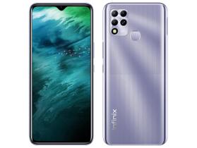 Smartphone Infinix Hot 11 128GB Prata 4G 4GB RAM 6,82” Câm. Tripla + Selfie 8M