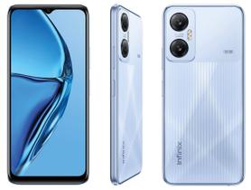 Smartphone Infinix Hot 20 128GB Azul 5G MediaTek Dimensity 810 4GB RAM 6,6" Câm. Dupla + Selfie 8MP Dual Chip
