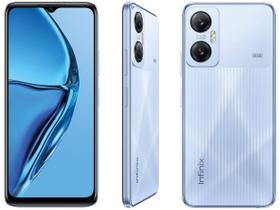 Smartphone Infinix Hot 20 128GB Azul 5G MediaTek Dimensity 810 4GB RAM 6,6" Câm. Dupla + Selfie 8MP Dual Chip