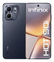 Smartphone Infinix Hot 50i 4GB RAM 256GB 4G Câmera Dupla 48MP Selfie 8MP 5000mAh 6,7” 120Hz Preto