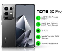 Smartphone Infinix Note 50 PRO, CELULAR GAMER, 256GB, 16GB RAM, ACOMPANHA MESINHA DE CARREGAMENTO POR INDUÇÃO. Smartphone Infinix Note 50 PRO, CELULAR GAMER, 256GB, 16GB RAM, ACOMPANHA MESINHA DE CARREGAMENTO POR INDUÇÃO.
