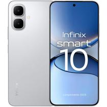 Smartphone INFINIX Smart 10 120Hz Lançamento 2025 NFC 128GB 256GB 8GB Ramboost Câmera 2K 5000mAh resistência IP64