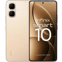 Smartphone INFINIX Smart 10 120Hz Lançamento 2025 NFC 128GB 8GB Ramboost Câmera 2K 5000mAh resistência IP64