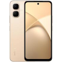Smartphone Infinix Smart 10 128GB, 4GB RAM, Câmera 8MP com IA, Tela 6.67 HD 120Hz, Bateria 5000mAh, Dual Chip, Dourado X6725