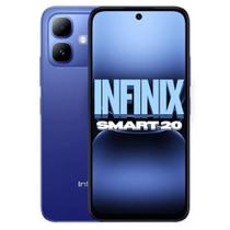 Smartphone Infinix Smart 20 128GB 8GB RAM 6,78 120hz Bateria 5200mah Ip64 Azul Smartphone Infinix Smart 20 128GB 8GB RAM 6,78 120hz Bateria 5200mah Ip64 Azul