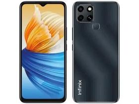 Smartphone Infinix Smart 6 Preto 64GB, 2GB de RAM, Câmera Dupla de 8MP, Bateria de 5000mAh, Tela 6.6 HD, Dual Chip Smartphone Infinix Smart 6 Preto 64GB, 2GB de RAM, Câmera Dupla de 8MP, Bateria de 5000mAh, Tela 6.6 HD, Dual Chip