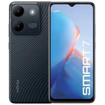 Smartphone Infinix Smart 7 3GB RAM 64GB Câmera Dupla 13MP Tela 6,6 HD Bateria 5000mAh