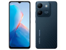 Smartphone Infinix Smart 7 64GB Preto 4G MediaTek 3GB RAM 6,6" Câm. 13MP + Selfie 5MP Dual Chip