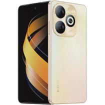 Smartphone Infinix Smart 8 Pro 256GB Tela 6.6 4GB RAM Câmera Dupla 50MP - Dourado/Preto