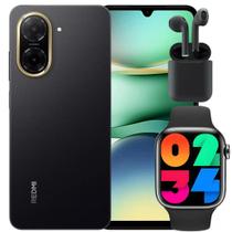 Smartphone Χіаомі A5 Câmera dupla 32MP 128GB / 64GB 8GB RAM 5200mAh Celular Design Premium / Fone Bluetooth Smartwatch inteligente incluso