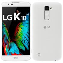 Smartphone LG K10, Dual Chip, Branco, Tela 5.3", 4G+WiFi, Android 6.0, 13MP, 16GB, TV Digital