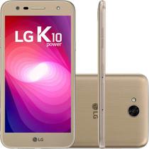Smartphone LG K10 Power Dourado TV 32GB 5,5" Dual Chip 13MP Octa Core 2GB de RAM