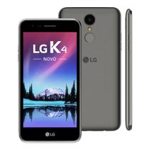 Smartphone LG K4 Dual Chip Android 6.0 Quad Core 8GB 4G Câmera 8MP Tela de 5.0 Titânio